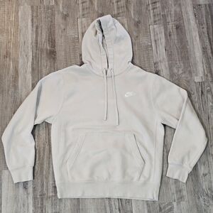 Nike Men's Cream Hoodie Sweater